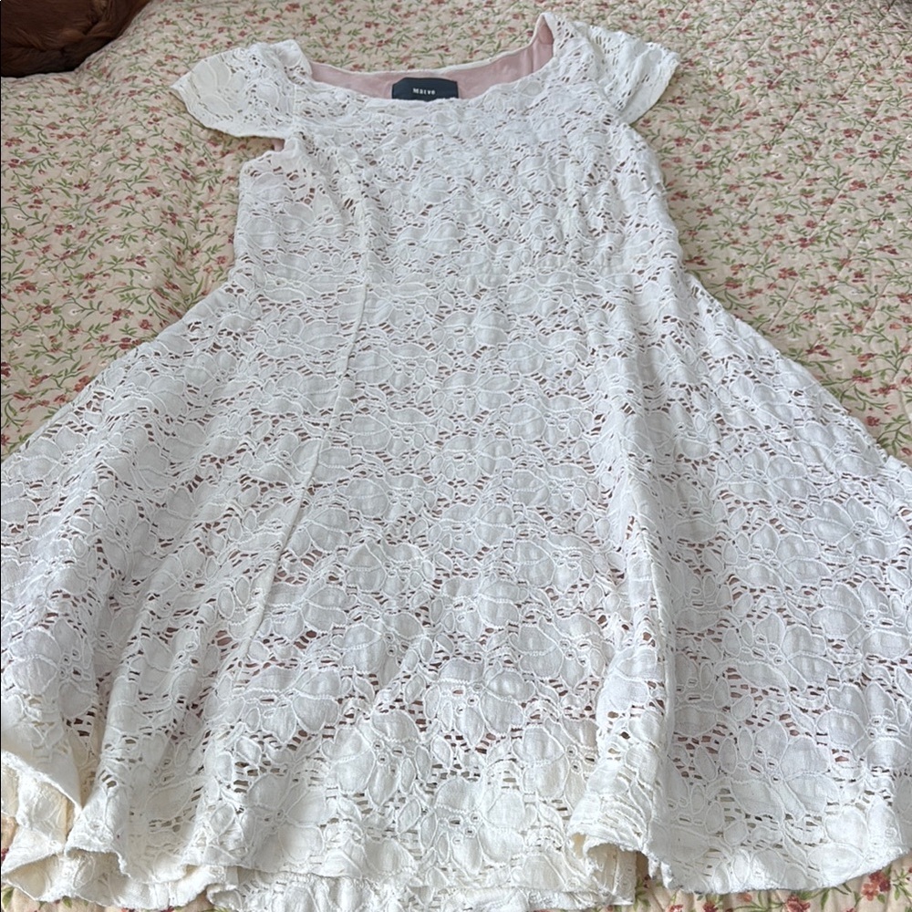 White Lace Kids Dress